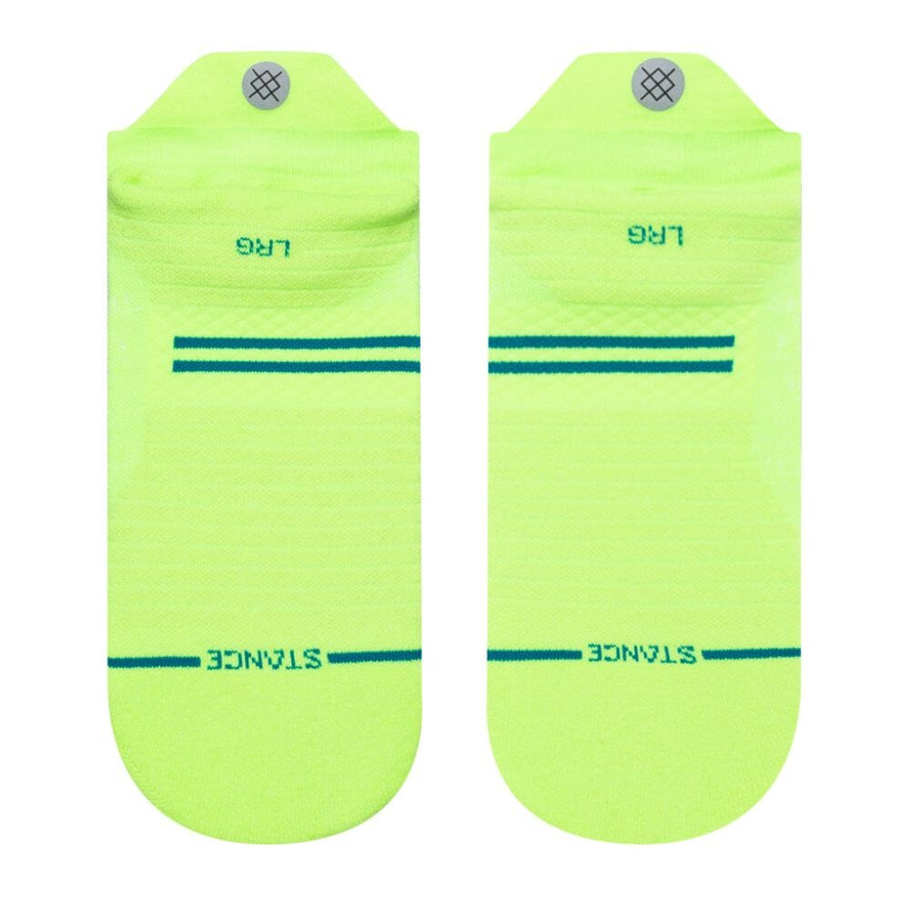 Stance Run Light Cushion Tab Socks - BlackToe Running#colour_volt