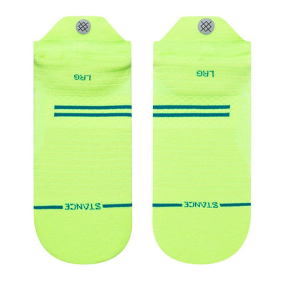 Stance Run Light Cushion Tab Socks - BlackToe Running#colour_volt