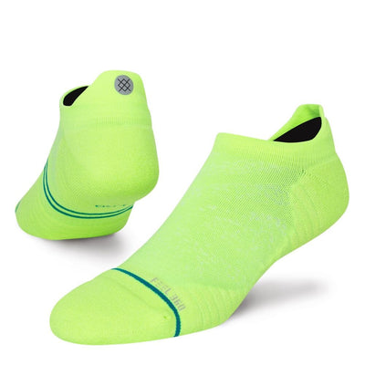 Stance Run Light Cushion Tab Socks - BlackToe Running#colour_volt