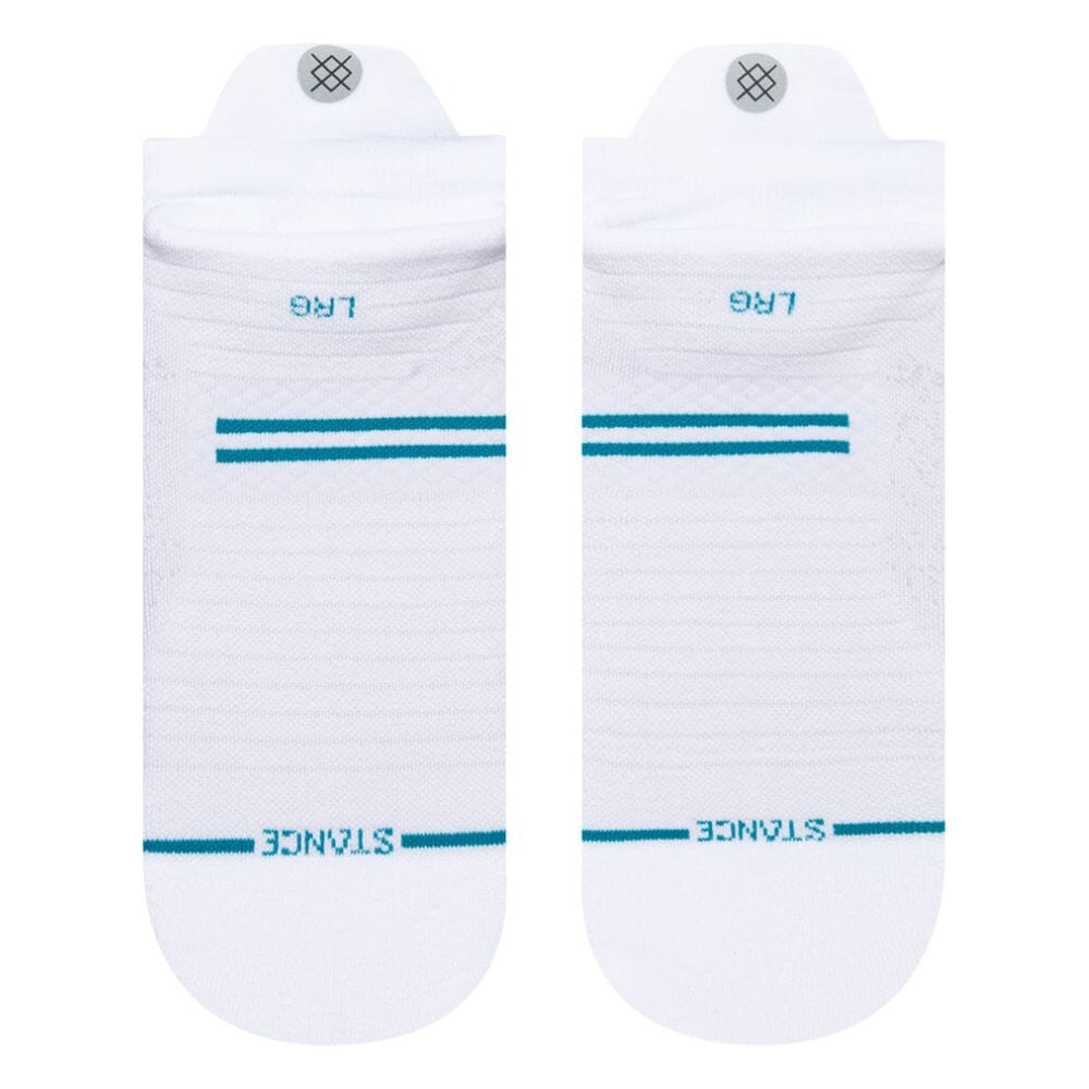 Stance Run Light Cushion Tab Socks - BlackToe Running#colour_white