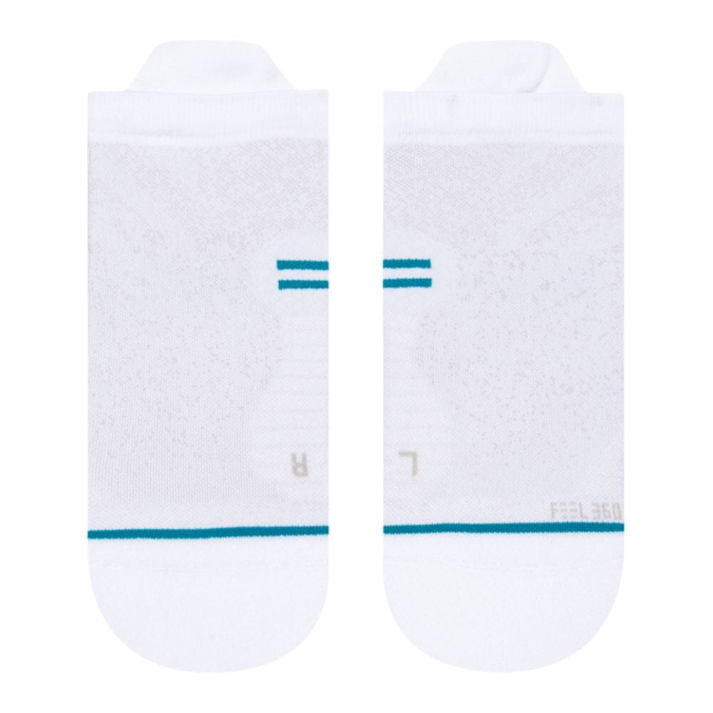 Stance Run Light Tab Socks - BlackToe Running#colour_white