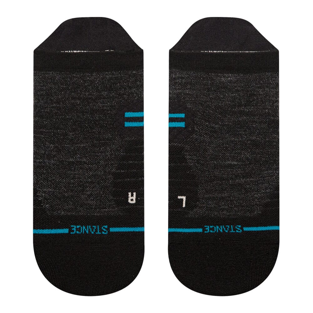 Stance Run Light Cushion Wool Tab Socks - BlackToe Running
