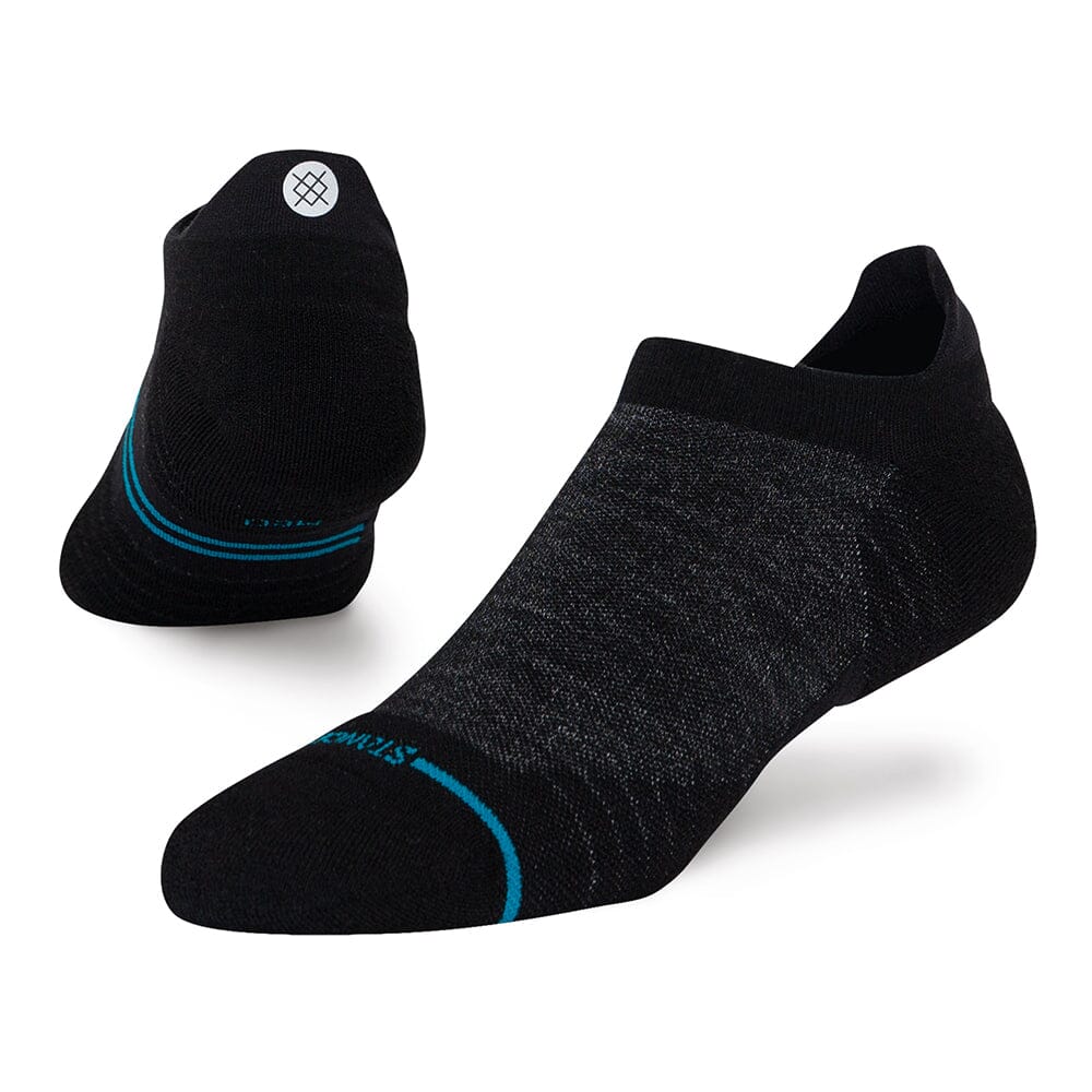 Stance Run Light Cushion Wool Tab Socks - BlackToe Running