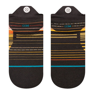 Stance Run Curren Light Cushion Tab Socks - BlackToe Running#colour_olive