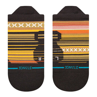 Stance Run Curren Light Cushion Tab Socks - BlackToe Running#colour_olive