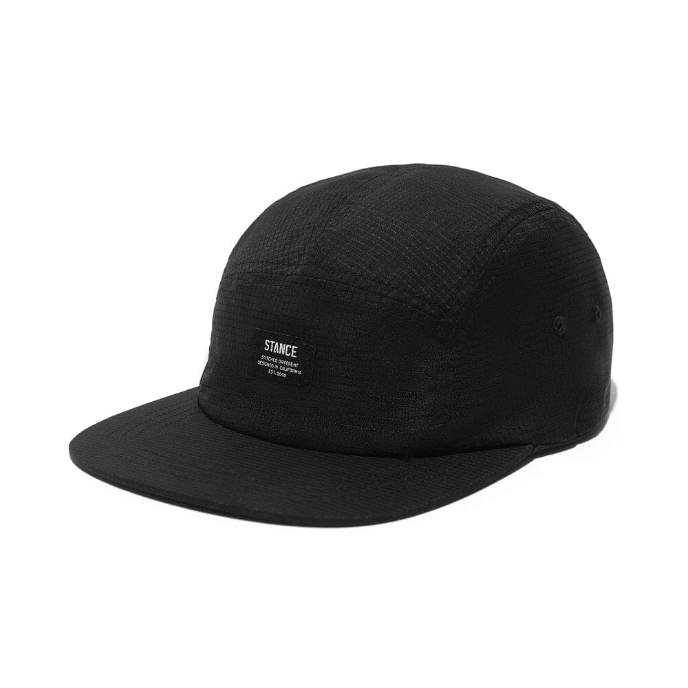 Stance Kinectic 2.0 Adjustable 5 Panel Cap - BlackToe Running#colour_black
