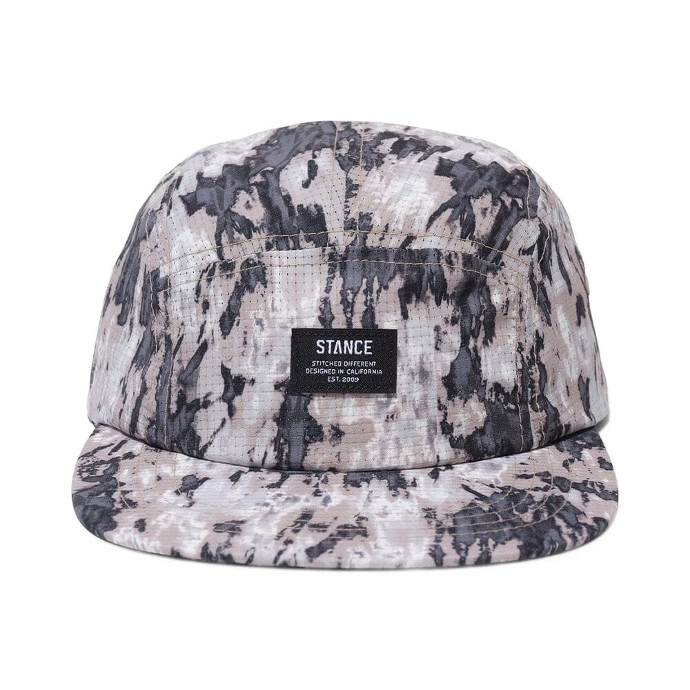 Stance Kinectic 2.0 Adjustable 5 Panel Cap - BlackToe Running#colour_grey-camo