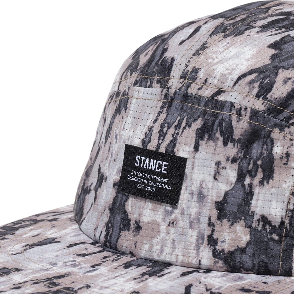 Stance Kinectic 2.0 Adjustable 5 Panel Cap - BlackToe Running#colour_grey-camo