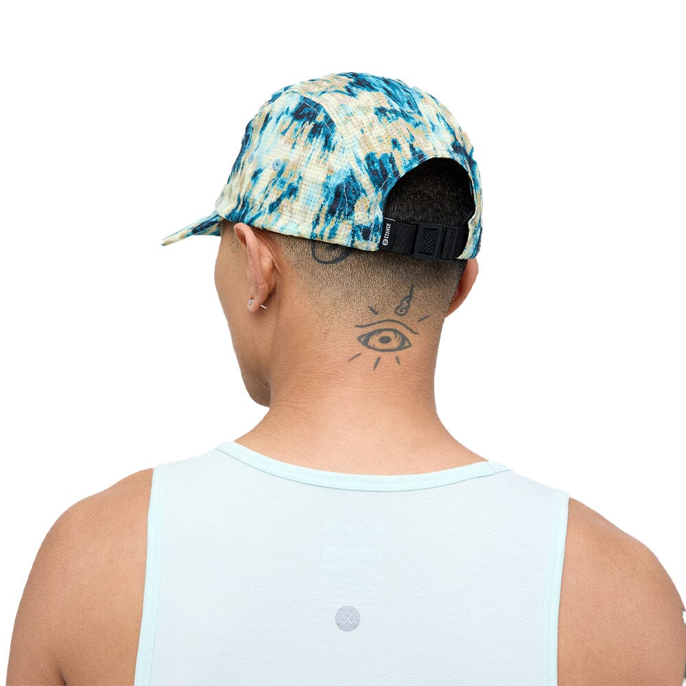 Stance Kinectic 2.0 Adjustable 5 Panel Cap - BlackToe Running#colour_teal-camo