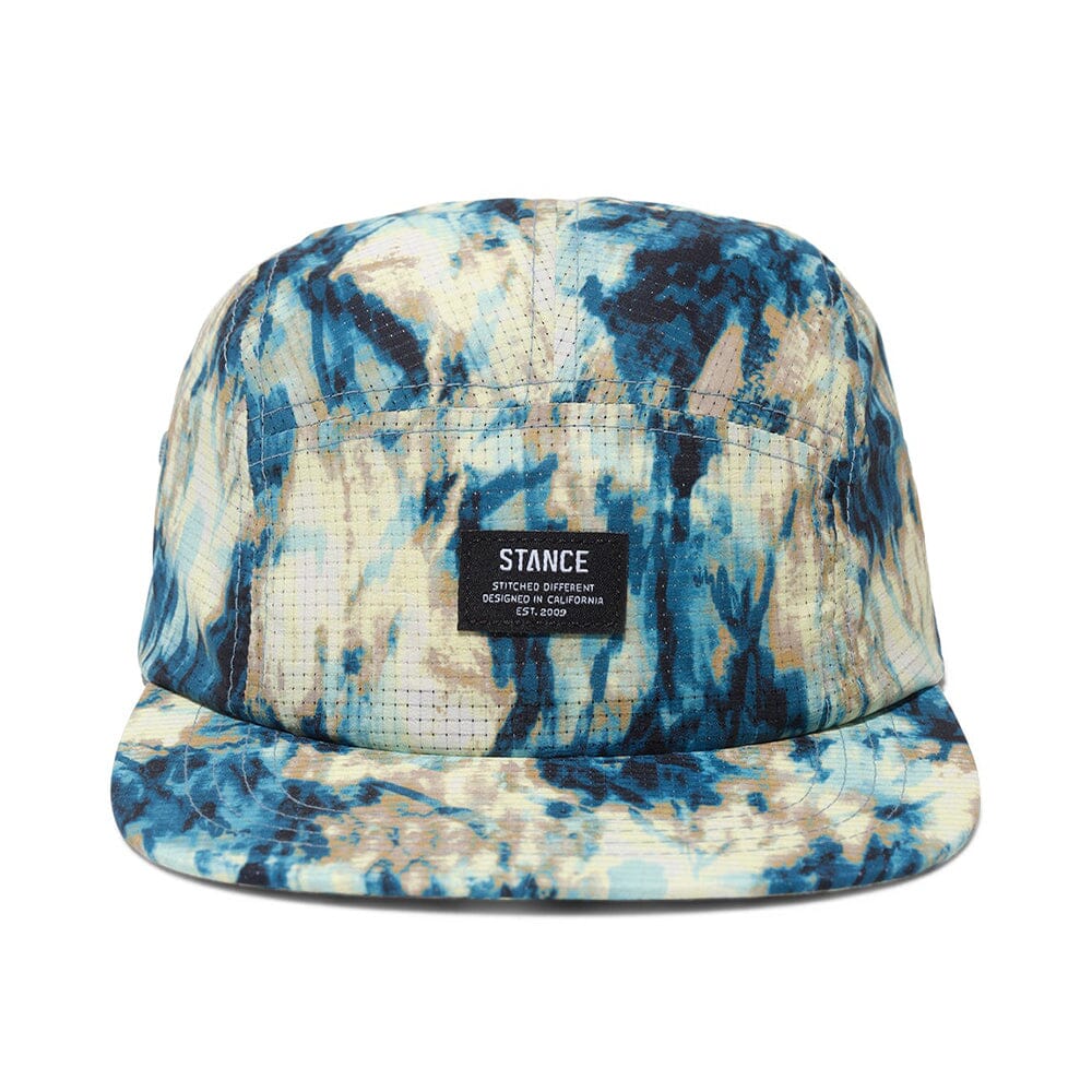 Stance Kinectic 2.0 Adjustable 5 Panel Cap - BlackToe Running#colour_teal-camo