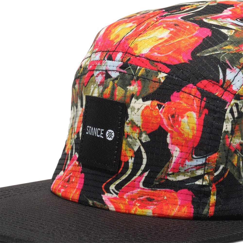 Stance Kinetic 5 Panel Adjustable Cap Headwear - BlackToe Running - 