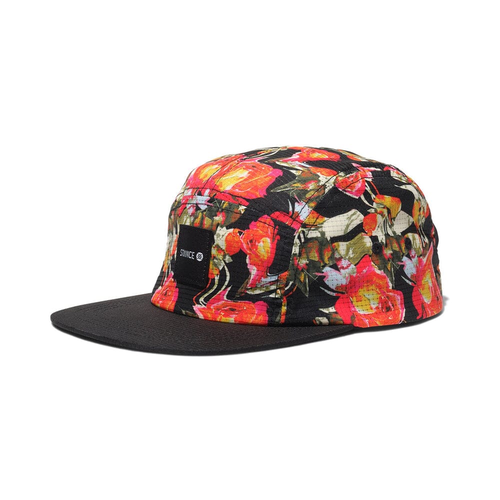 Stance Kinetic 5 Panel Adjustable Cap Headwear - BlackToe Running - 