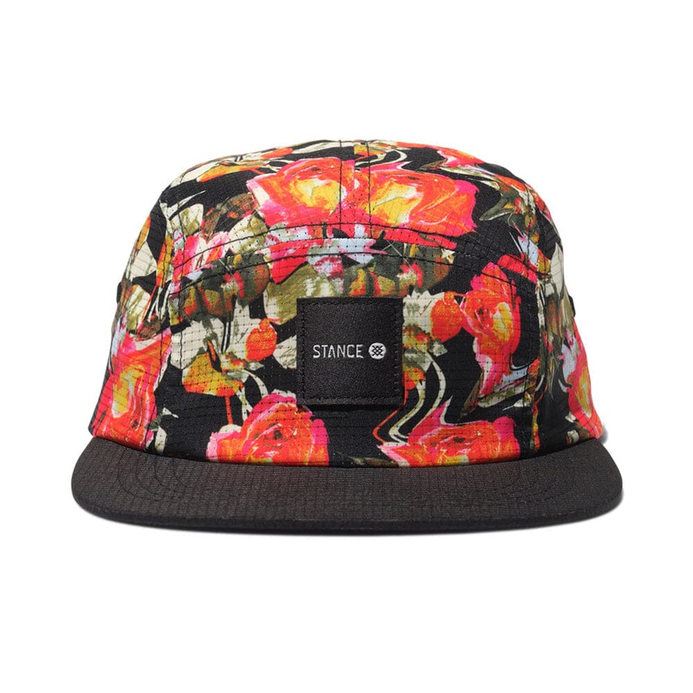 Stance Kinetic 5 Panel Adjustable Cap Headwear - BlackToe Running - 