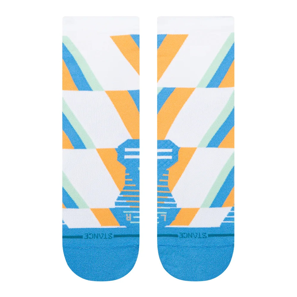 Stance Gamma Ray Ultralight Cushion Quarter Socks - BlackToe Running#colour_blue