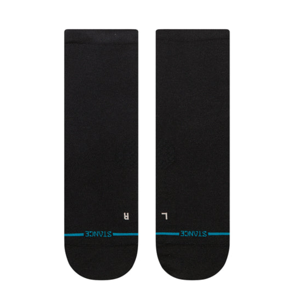 Stance Solid Ultralight Cushion Quarter Socks - BlackToe Running