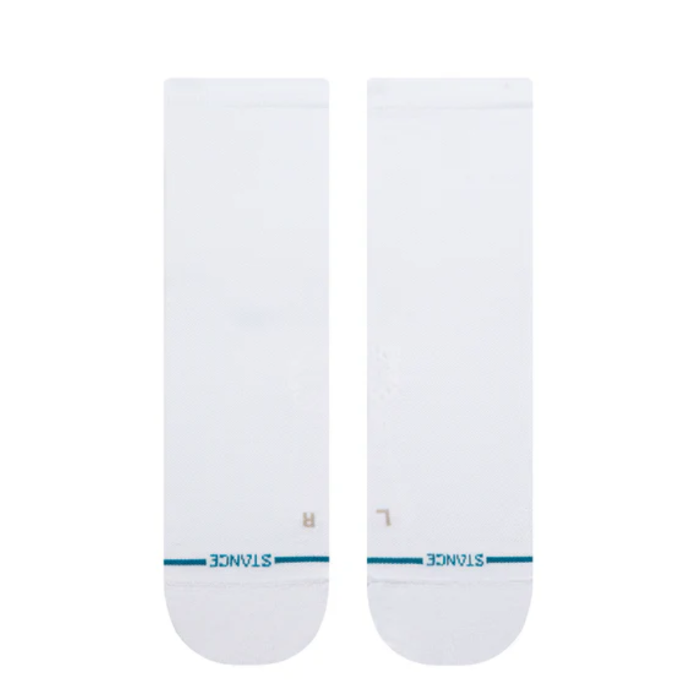 Stance Solid Ultralight Cushion Quarter Socks - BlackToe Running#colour_white