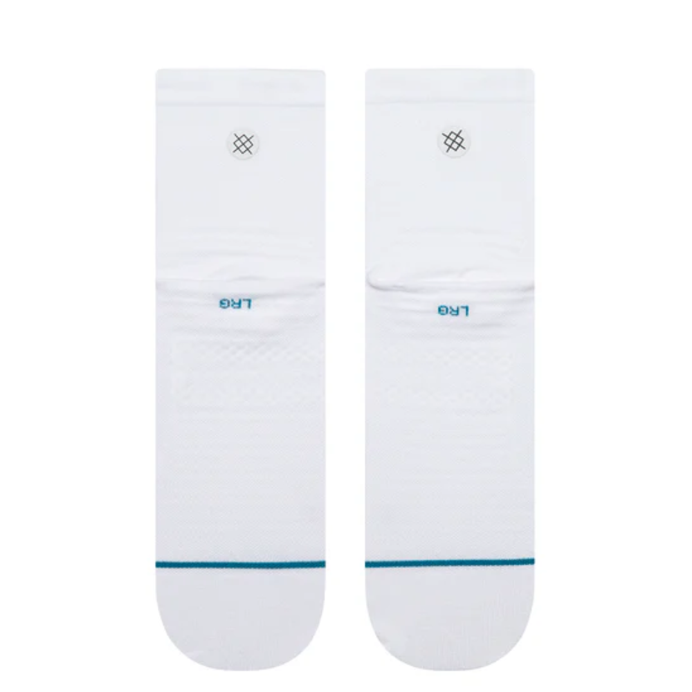 Stance Solid Ultralight Cushion Quarter Socks - BlackToe Running#colour_white