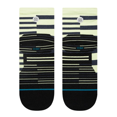 Stance Run Staggered Ultralight Cushion Quarter Socks - BlackToe Running#colour_black