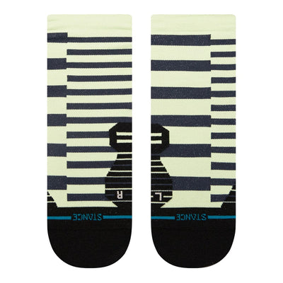 Stance Run Staggered Ultralight Cushion Quarter Socks - BlackToe Running#colour_black