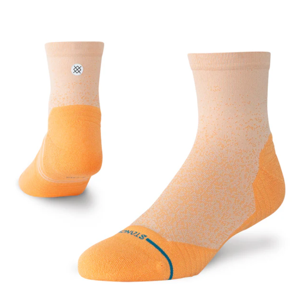 Stance Powder Ssplit Light Cushion Quarter Socks - BlackToe Running
