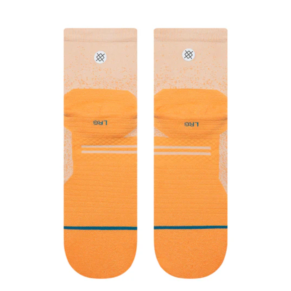 Stance Powder Ssplit Light Cushion Quarter Socks - BlackToe Running
