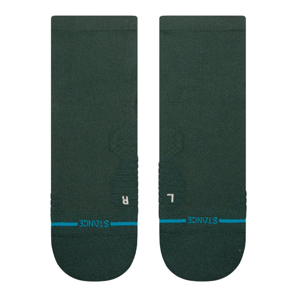 Stance Run Light Cushion Quarter Socks - BlackToe Running#colour_pine