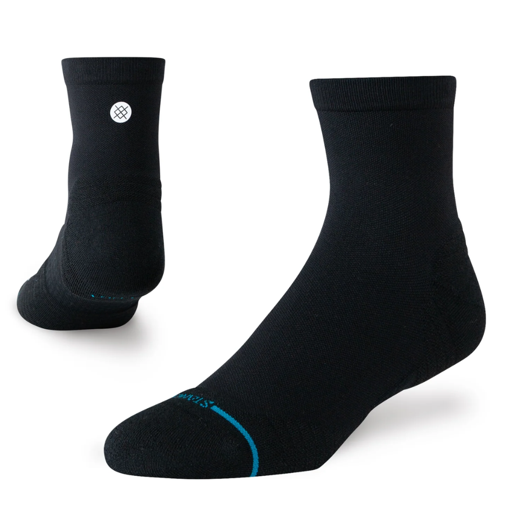 Stance Run Light Cushion Quarter Socks - BlackToe Running
