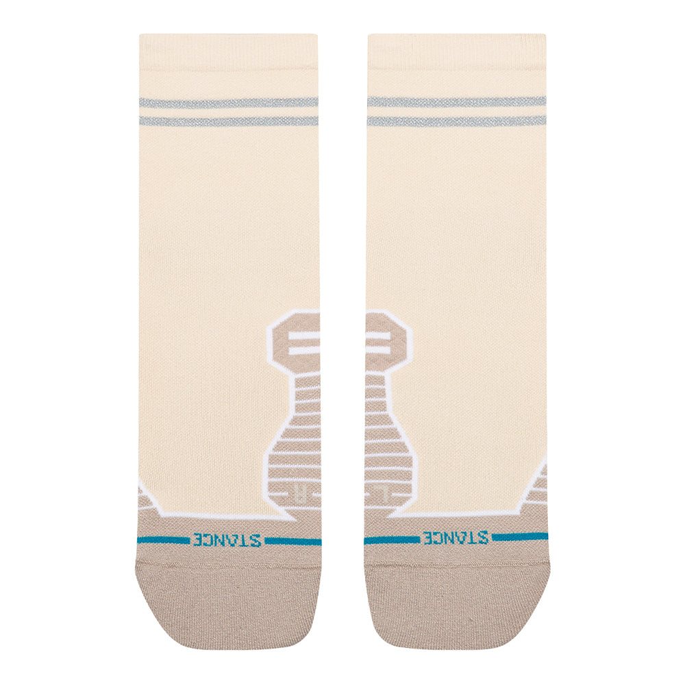 Stance Reflector Light Cushion Quarter Socks - BlackToe Running