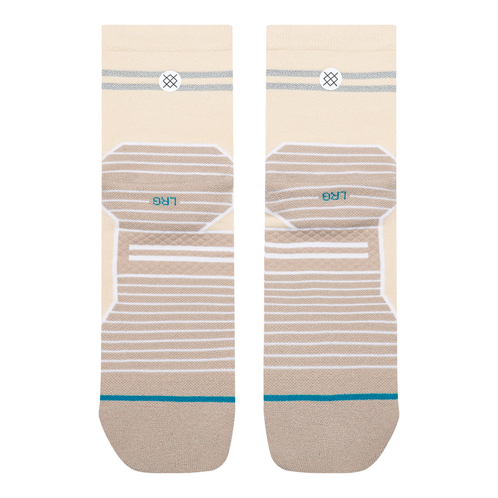 Stance Reflector Light Cushion Quarter Socks - BlackToe Running