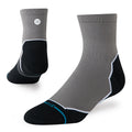 Stance Topo Light Cushion Quarter Socks - BlackToe Running#colour_grey