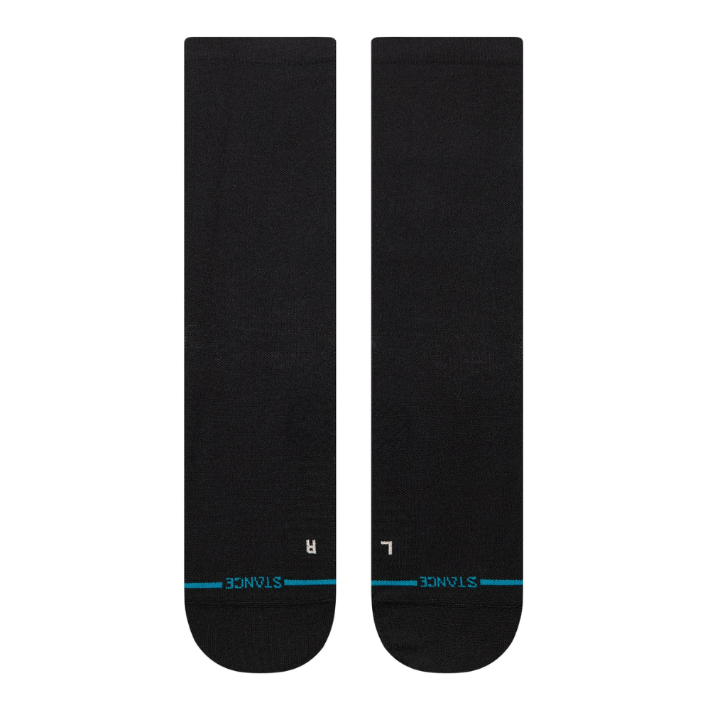 Stance Solid Ultralight Cushion Crew Socks - BlackToe Running