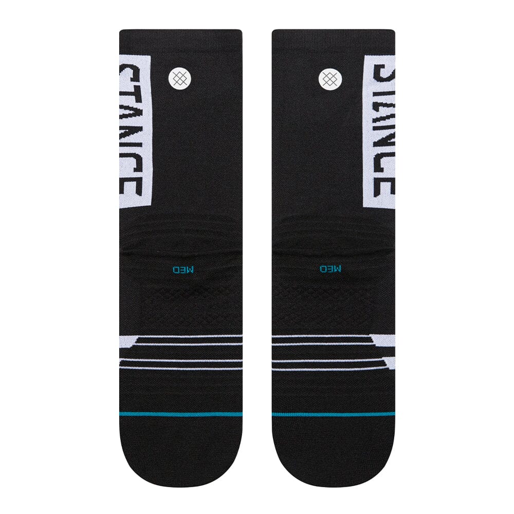 Stance Run OG Ultralight Cushion Crew Socks  - BlackToe Running