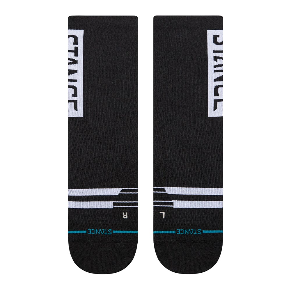 Stance Run OG Ultralight Cushion Crew Socks  - BlackToe Running