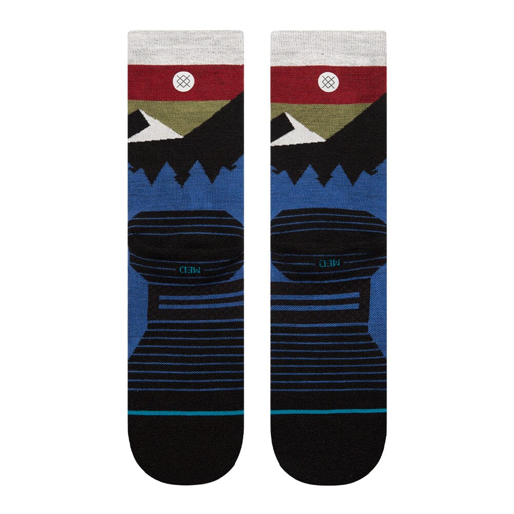 Stance Run Light Cushion Wool Crew Socks - BlackToe Running#colour_cobaltblue