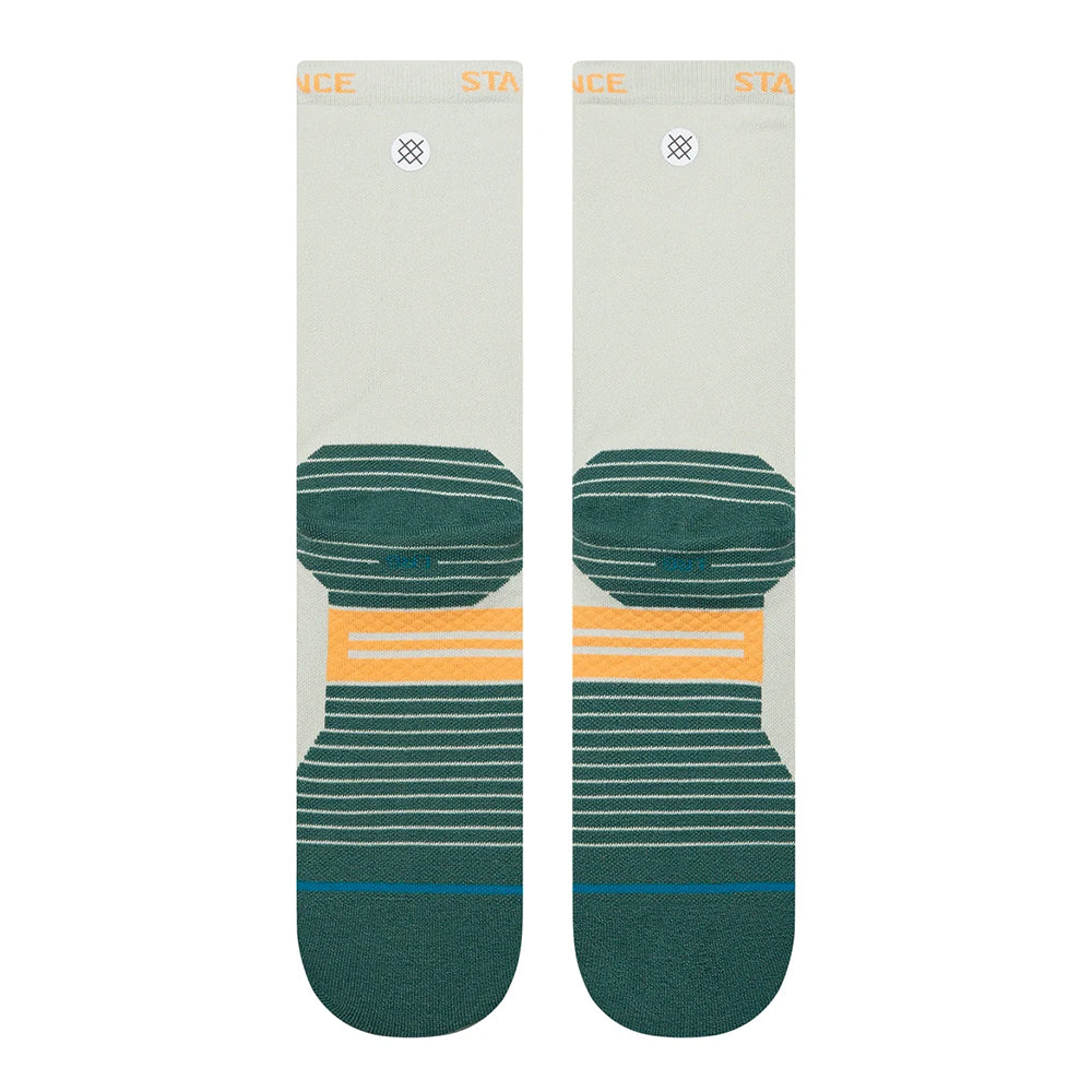 Stance Doubled Up Light Cushion Crew Socks - BlackToe Running