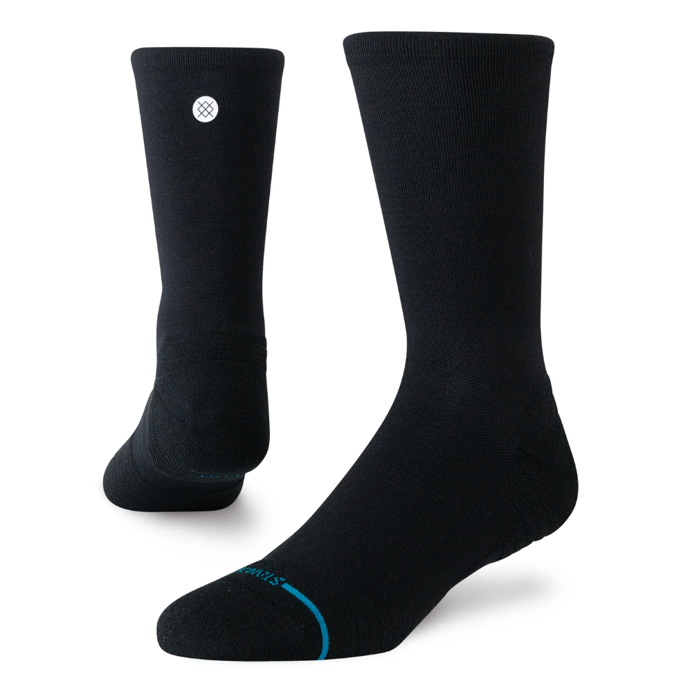 Stance Solid Light Cushion Crew Socks - BlackToe Running