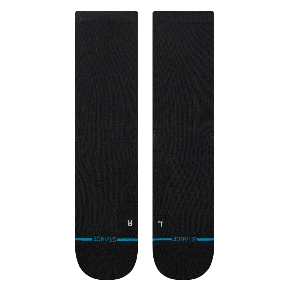 Stance Solid Light Cushion Crew Socks - BlackToe Running