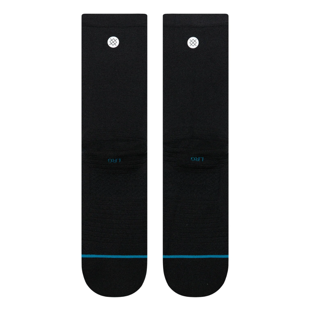 Stance Solid Light Cushion Crew Socks - BlackToe Running