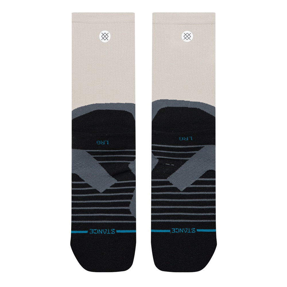 Stance Pace Light Cushion Crew Socks - BlackToe Running#colour_light-grey
