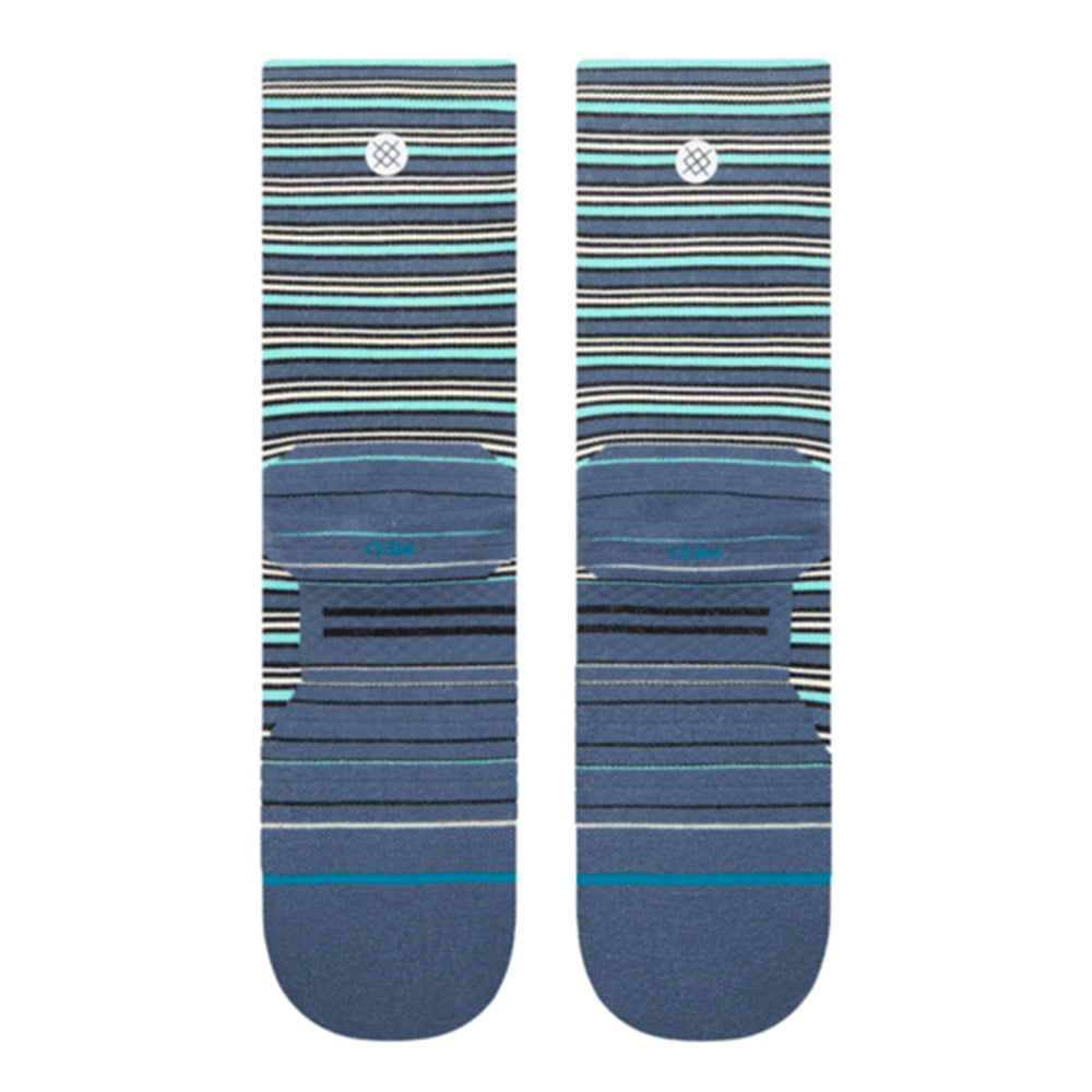 Stance Run Light Cushion Crew Socks - BlackToe Running#colour_sea-blue