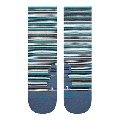 Stance Run Light Cushion Crew Socks - BlackToe Running#colour_sea-blue