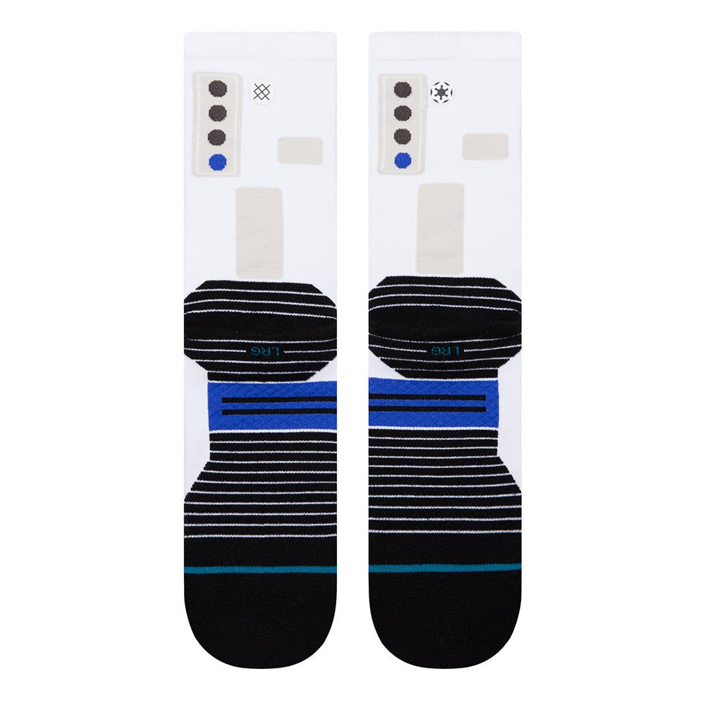 Stance X Star Wars Storm Performance Light Cushion Crew Socks - BlackToe Running#colour_white