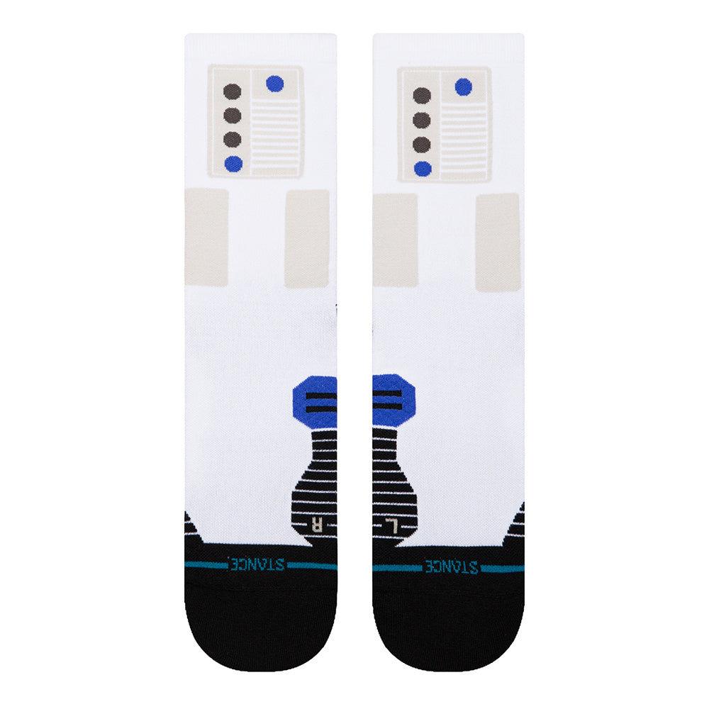 Stance X Star Wars Storm Performance Light Cushion Crew Socks - BlackToe Running#colour_white