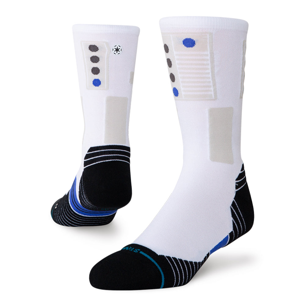 Stance X Star Wars Storm Performance Light Cushion Crew Socks - BlackToe Running#colour_white