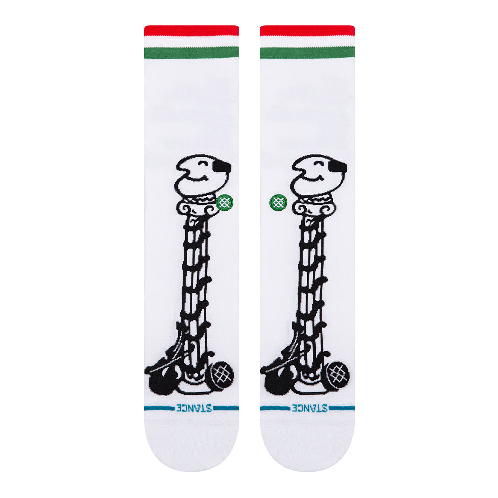 Stance X Home Alone Little Neros Light Cushion Crew Socks - BlackToe Running#colour_white