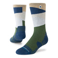 Stance Barrier Medium Cushion Hike Wool Crew Socks - BlackToe Running#colour_multi