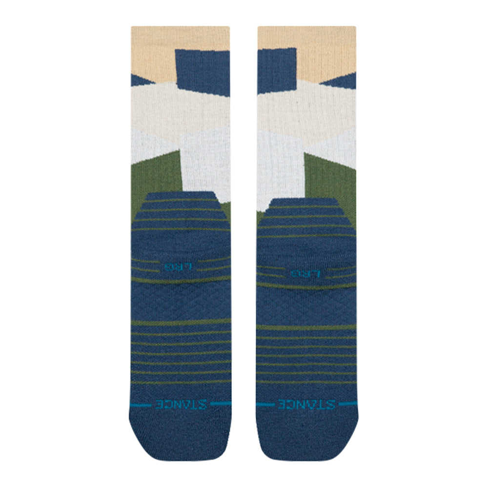 Stance Barrier Medium Cushion Hike Wool Crew Socks - BlackToe Running