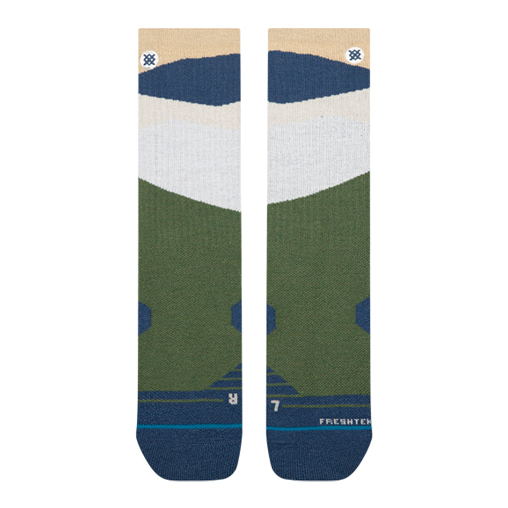 Stance Barrier Medium Cushion Hike Wool Crew Socks - BlackToe Running
