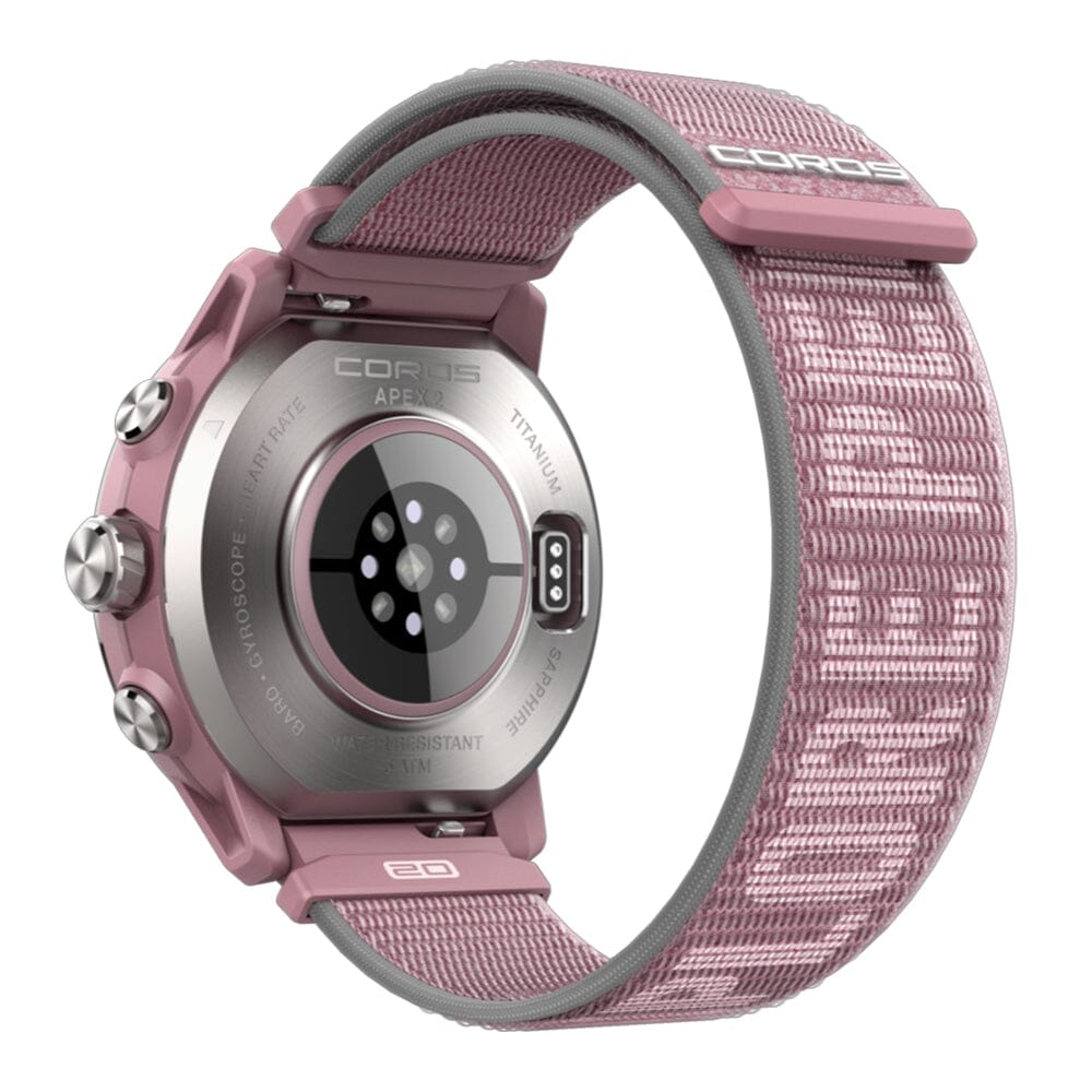 Coros APEX 2 Premium Multisport GPS Watch - BlackToe Running#colour_dusty-pink