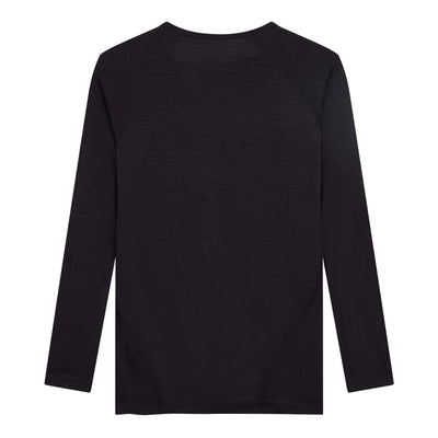 Soar Men's L/S Merino & Silk Base Layer - BlackToe Running#colour_dark-grey